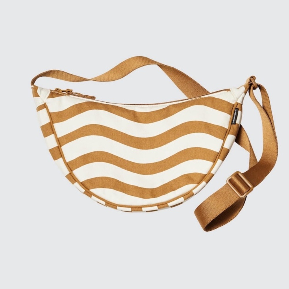 Uniqlo Khaki Round Mini Shoulder Bag
